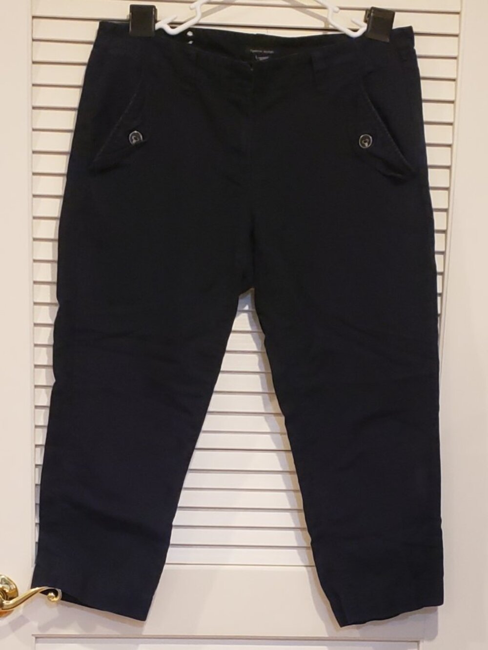 Women's Tommy Hilfiger low-rise Capri pants in Navy blue Size 10